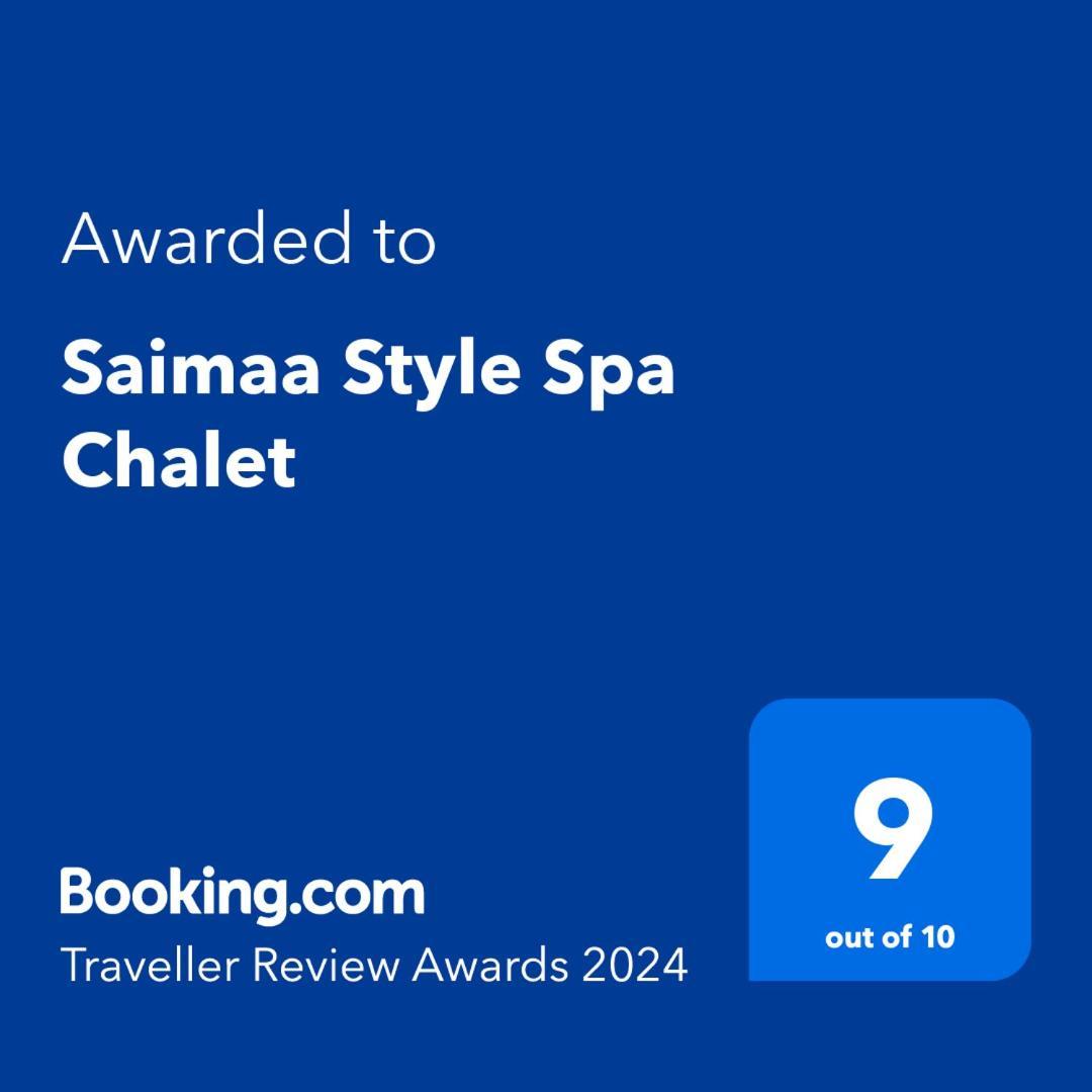 Saimaa Style Spa Chalet 이마트라 외부 사진